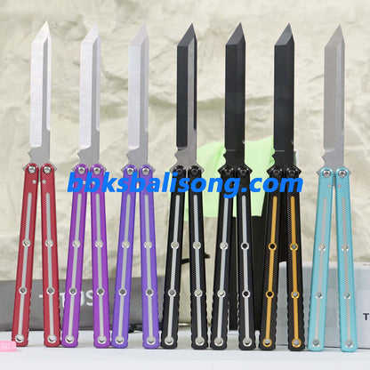 Titus Kraken V3 Live Blade Balisong Clone Dual-Tone Version