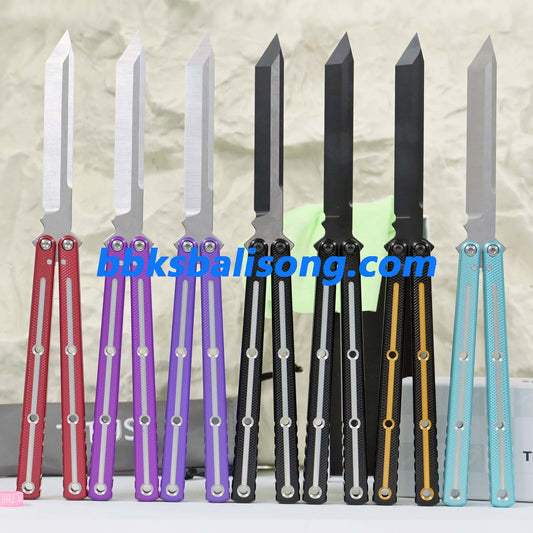 Titus Kraken V3 Live Blade Balisong Clone Dual-Tone Version