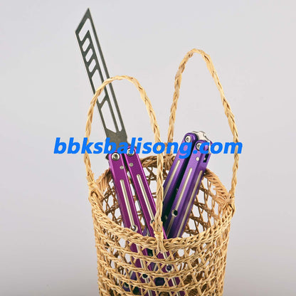 Titus Kraken V3 Live Blade Balisong Clone Dual-Tone Version