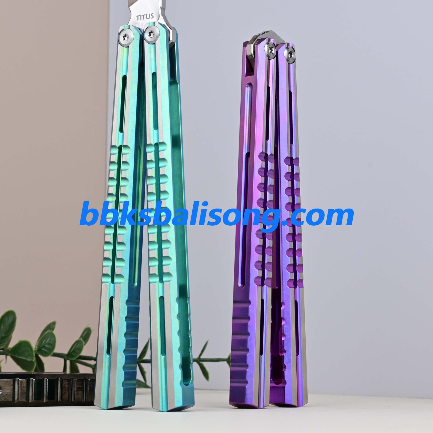 Titus Mirage Original Balisong Titanium Handle