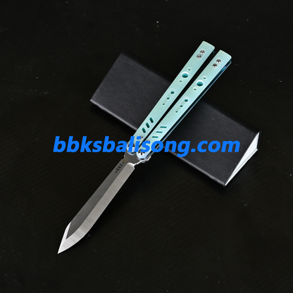 Titus Replicant Live Balisong Clone G10+Titanium Handle Bushings System