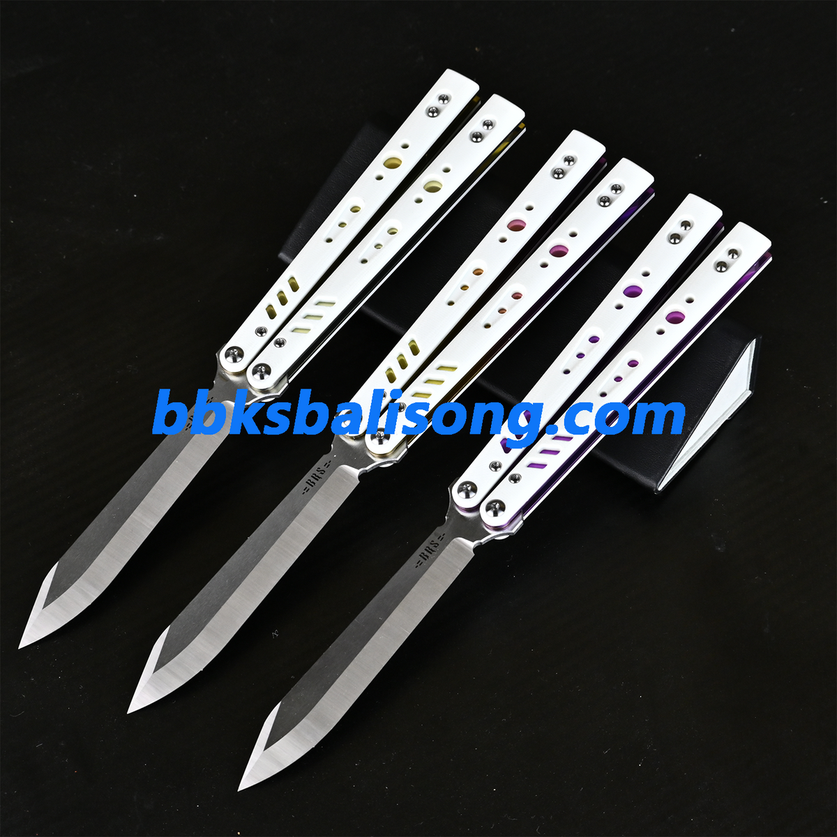 Titus Replicant Live Balisong Clone G10+Titanium Handle Bushings System