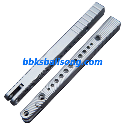 Titus Squiggle Ripple Replicant (REP) Balisong Clone 7075 Aluminum Handle