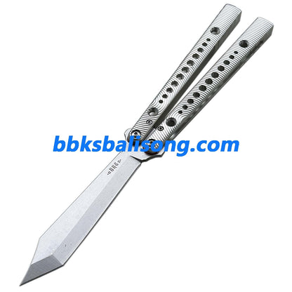 Titus Squiggle Ripple Replicant (REP) Balisong Clone 7075 Aluminum Handle