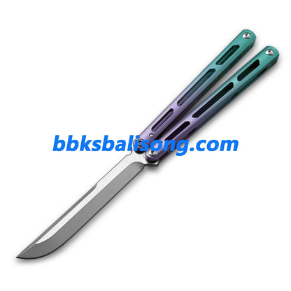 Titus Tsunami V4 Clone Balisong Trainer 7075 Aluminum Handle Bushing System