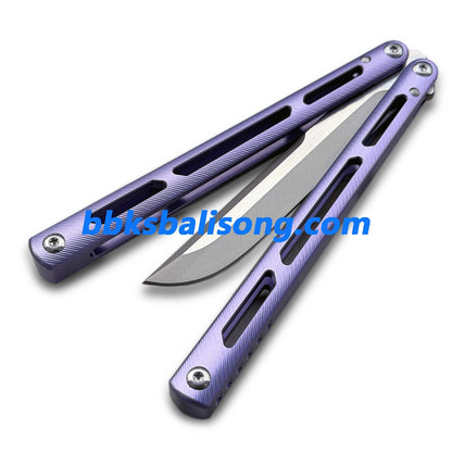 Titus Tsunami V4 Clone Balisong Trainer 7075 Aluminum Handle Bushing System