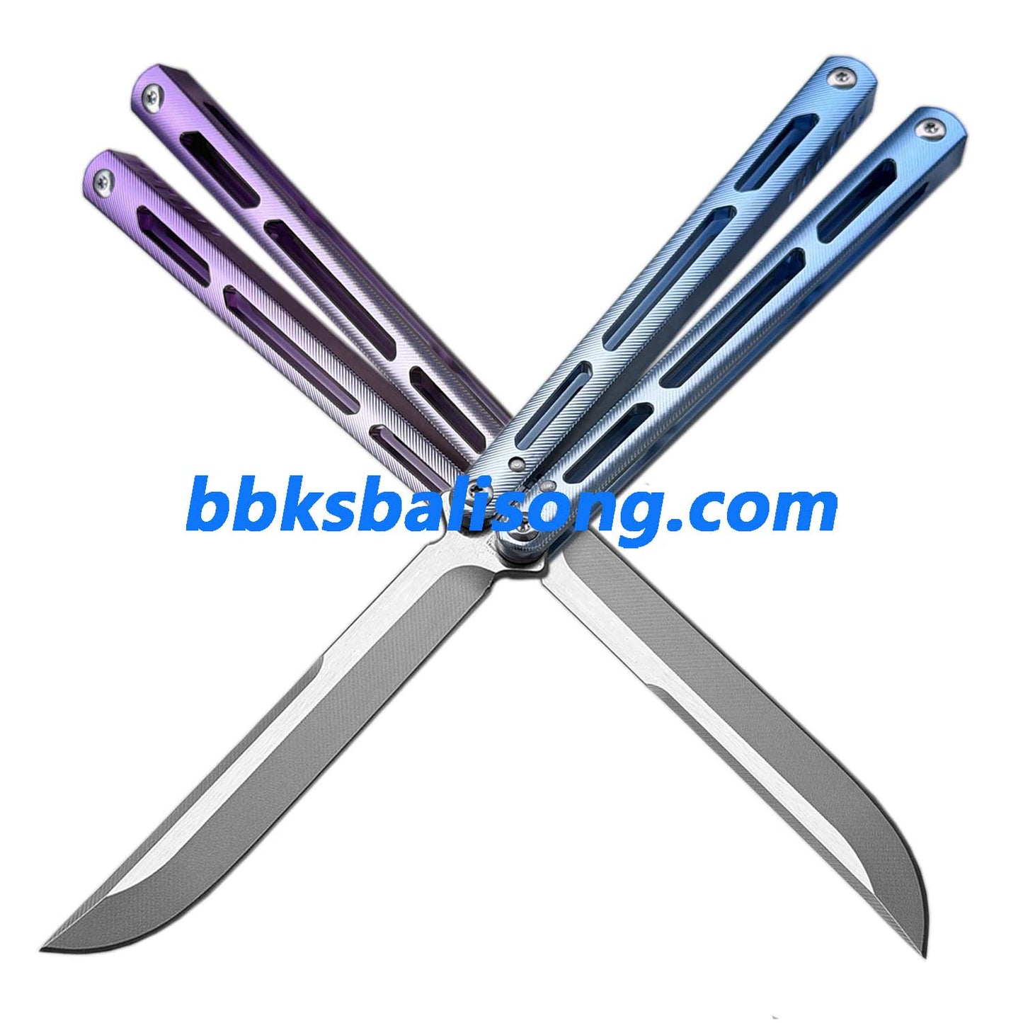 Titus Tsunami V4 Clone Balisong Trainer 7075 Aluminum Handle Bushing System