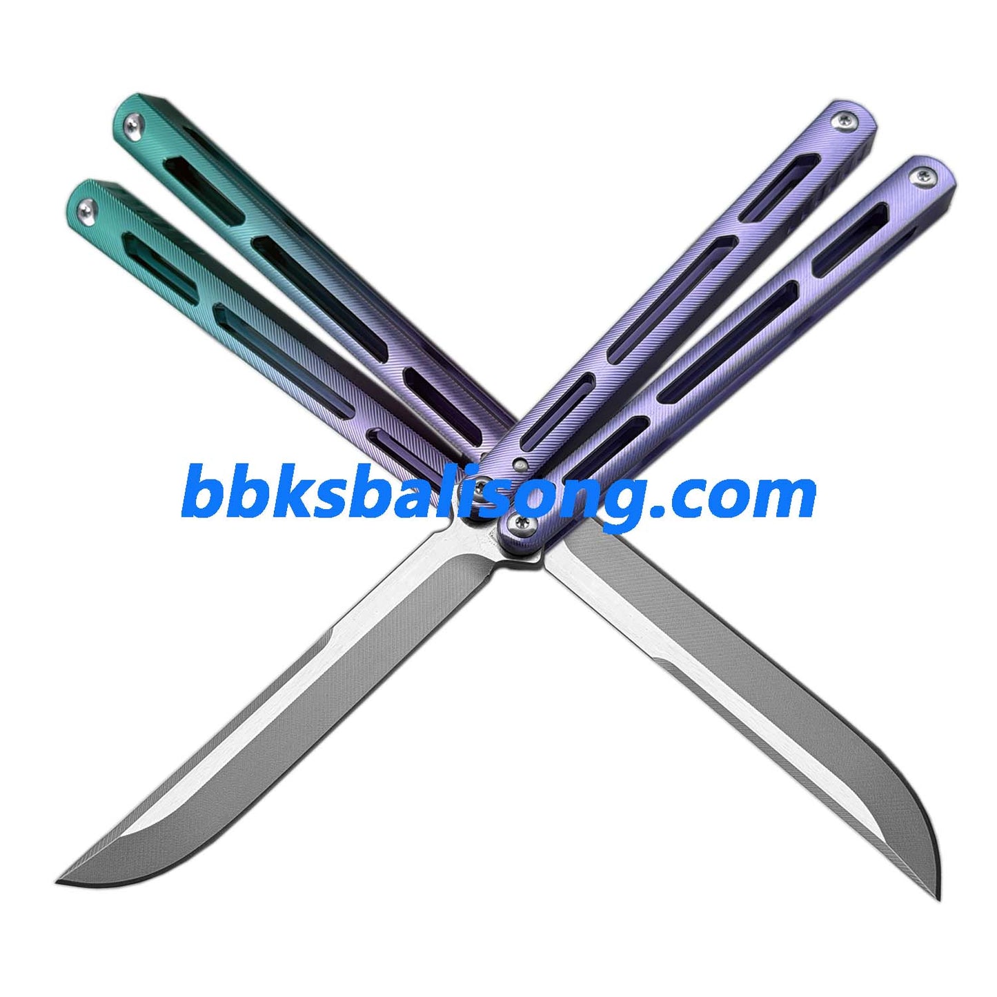Titus Tsunami V4 Clone Balisong Trainer 7075 Aluminum Handle Bushing System