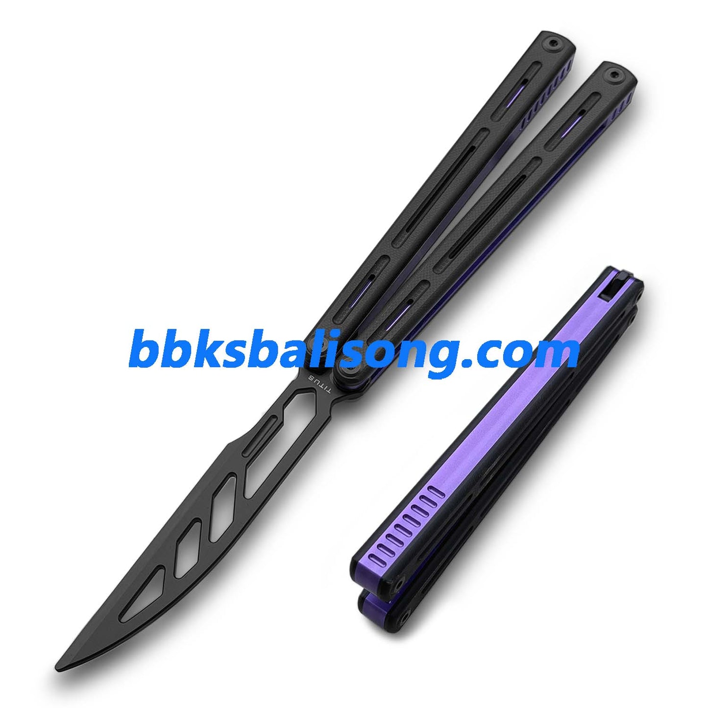 Titus Egrets Original Balisong G10+7075 Aluminum Handle Bushings System