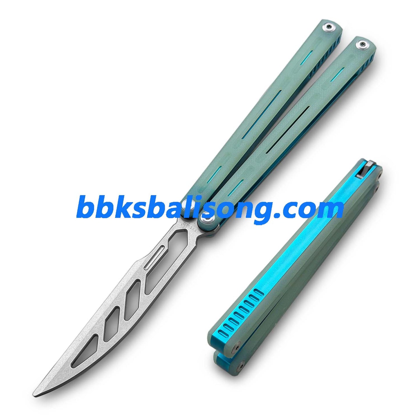 Titus Egrets Original Balisong G10+7075 Aluminum Handle Bushings System