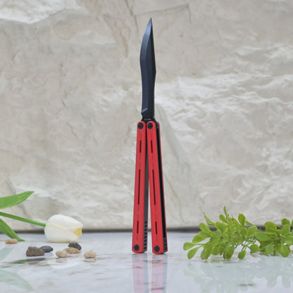 Titus Egrets Original Balisong Live Blade G10+7075 Aluminum Handle