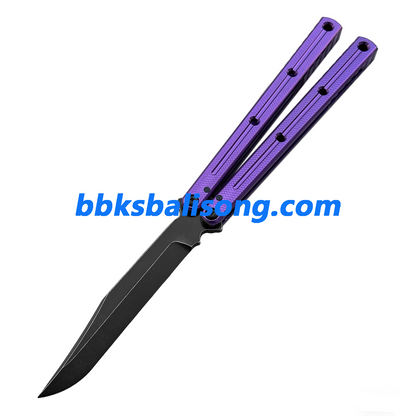 Titus Kraken V3 Balisong Clone 7075 Aluminum False Edge Blade