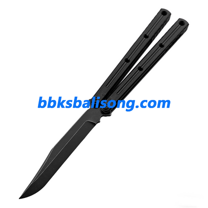 Titus Kraken V3 Balisong Clone 7075 Aluminum False Edge Blade