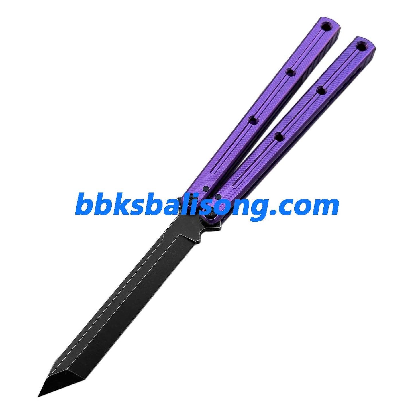 Titus Kraken V3 Balisong Clone 7075 Aluminum False Edge Blade