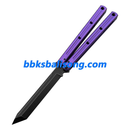 Titus Kraken V3 Balisong Clone 7075 Aluminum False Edge Blade