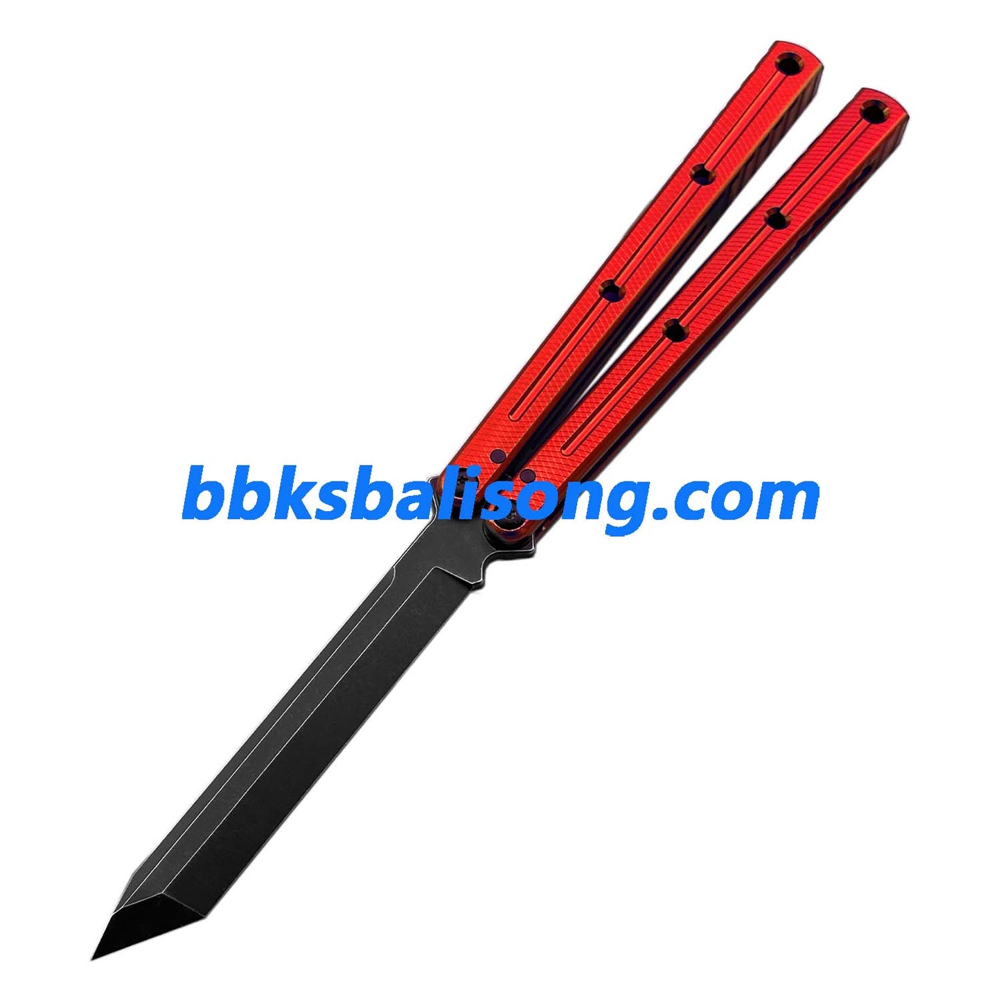 Titus Kraken V3 Balisong Clone 7075 Aluminum False Edge Blade