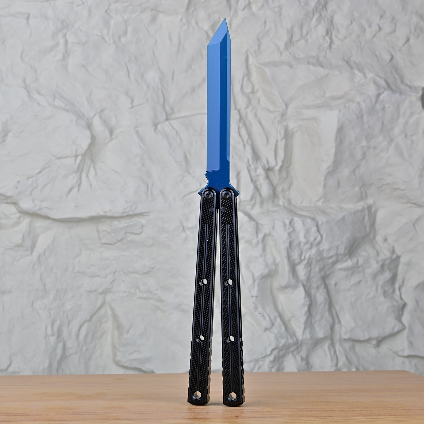 Titus Kraken V3 Balisong Clone 7075 Aluminum False Edge Blade