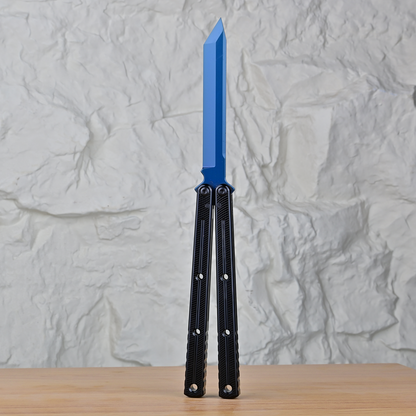 Titus Kraken V3 Balisong Clone 7075 Aluminum False Edge Blade