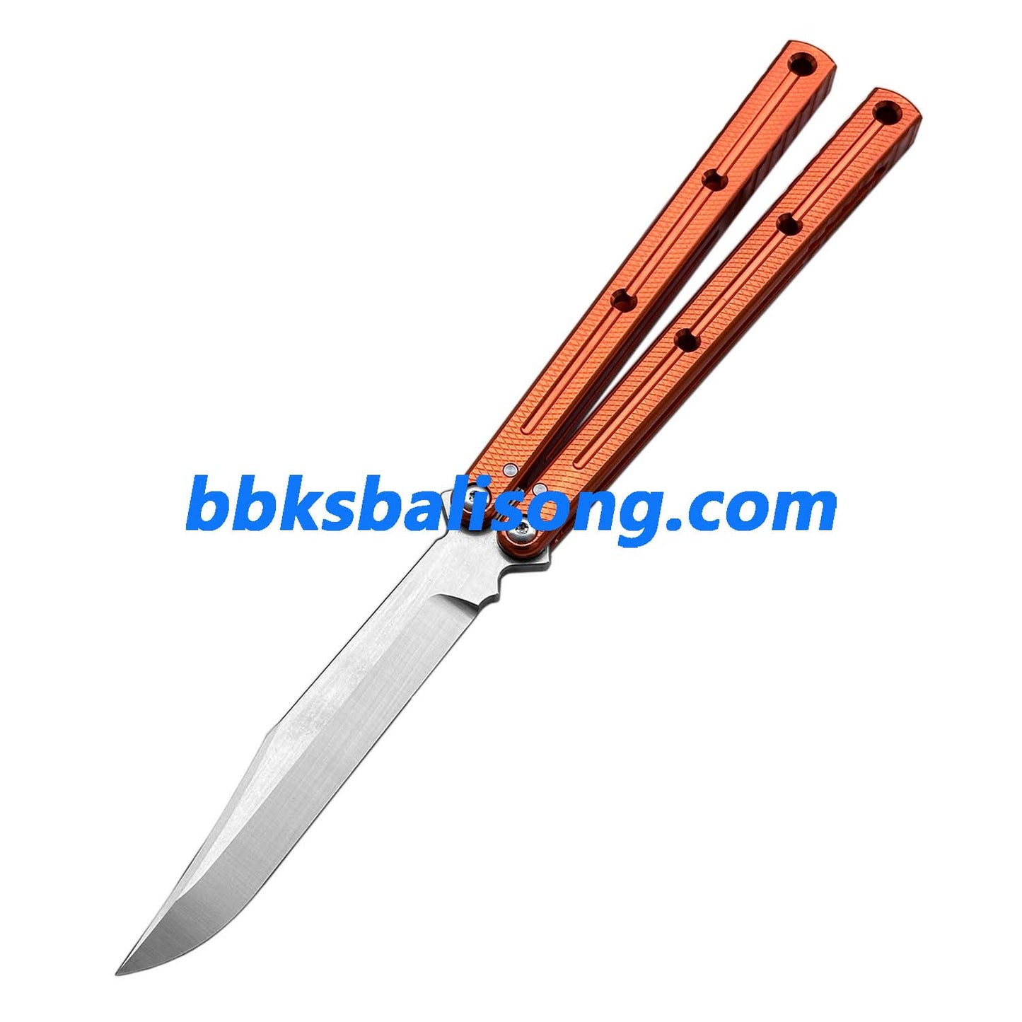Titus Kraken V3 Balisong Clone 7075 Aluminum False Edge Blade