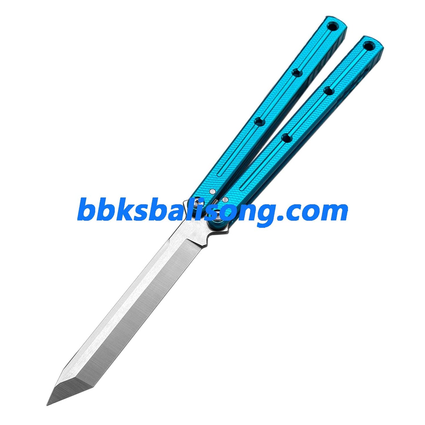 Titus Kraken V3 Balisong Clone 7075 Aluminum False Edge Blade