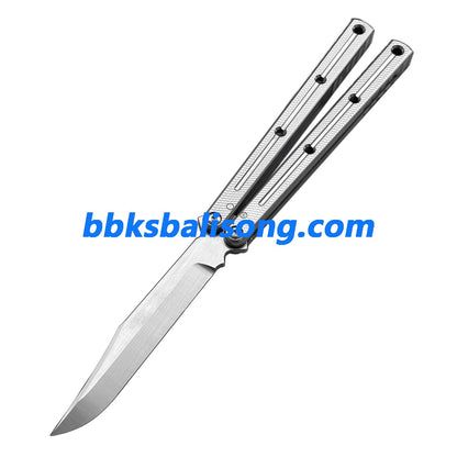 Titus Kraken V3 Balisong Clone 7075 Aluminum False Edge Blade