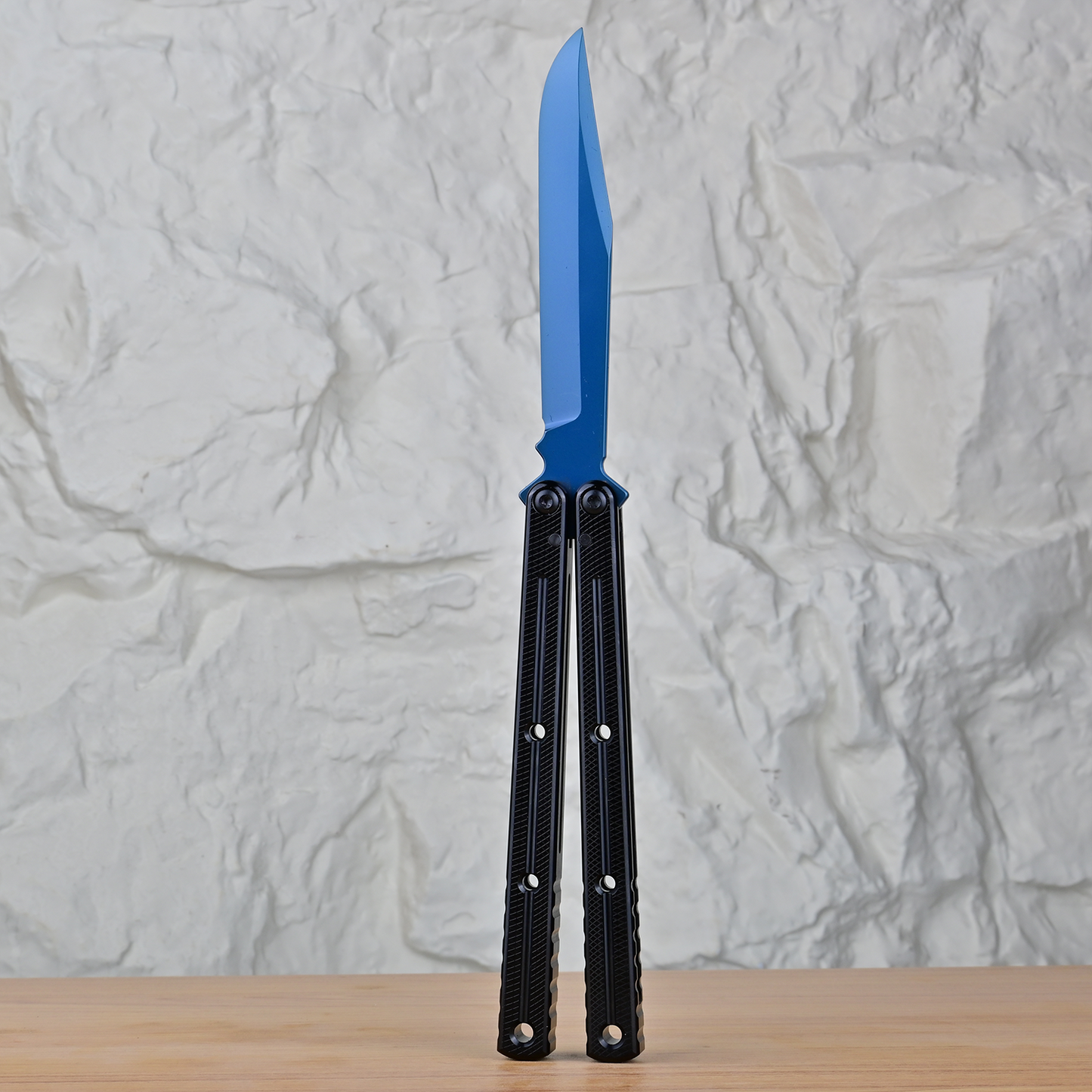 Titus Kraken V3 Balisong Clone 7075 Aluminum False Edge Blade