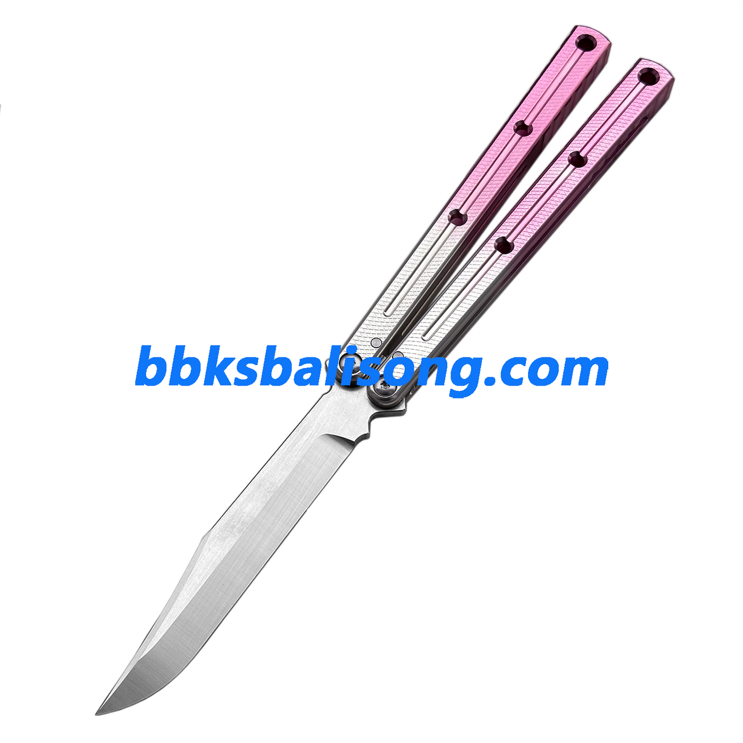 Titus Kraken V3 Balisong Clone 7075 Aluminum False Edge Blade