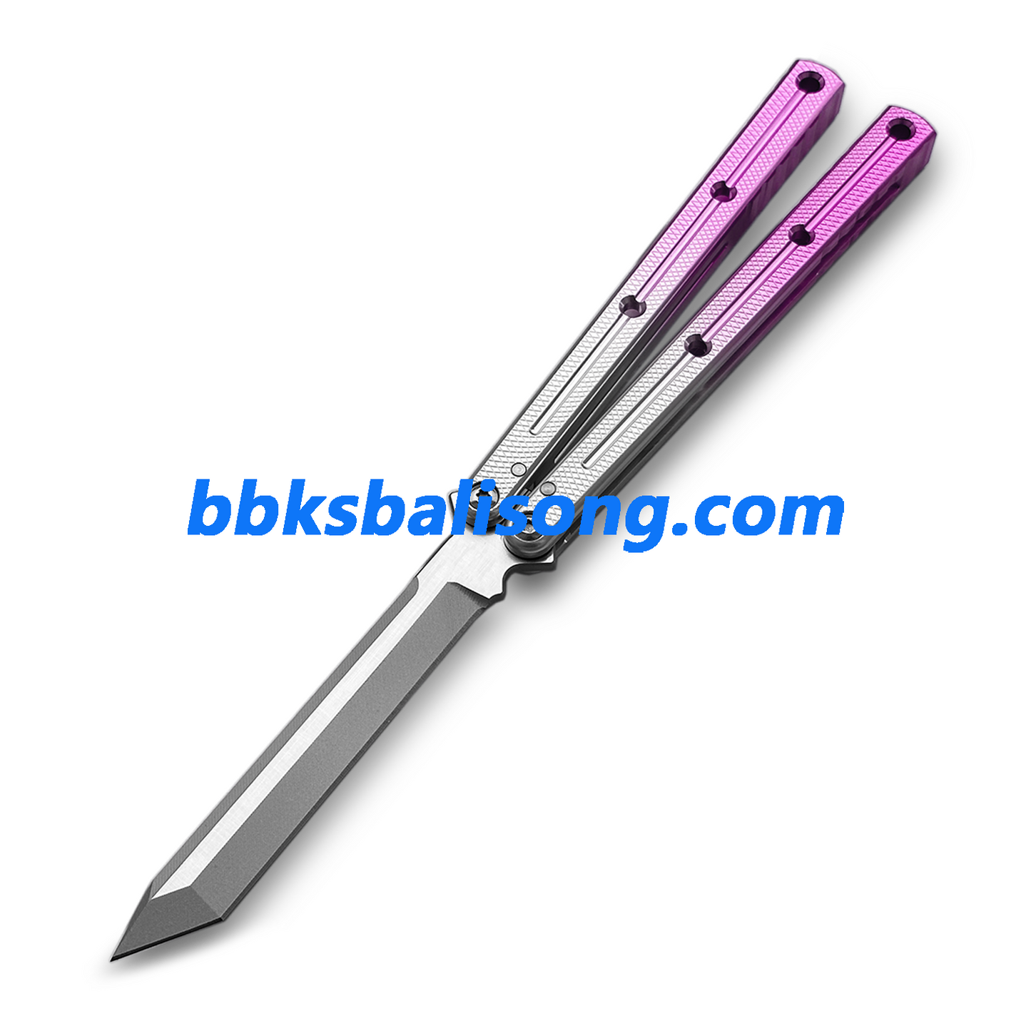 Titus Kraken V3 Balisong Clone 7075 Aluminum False Edge Blade