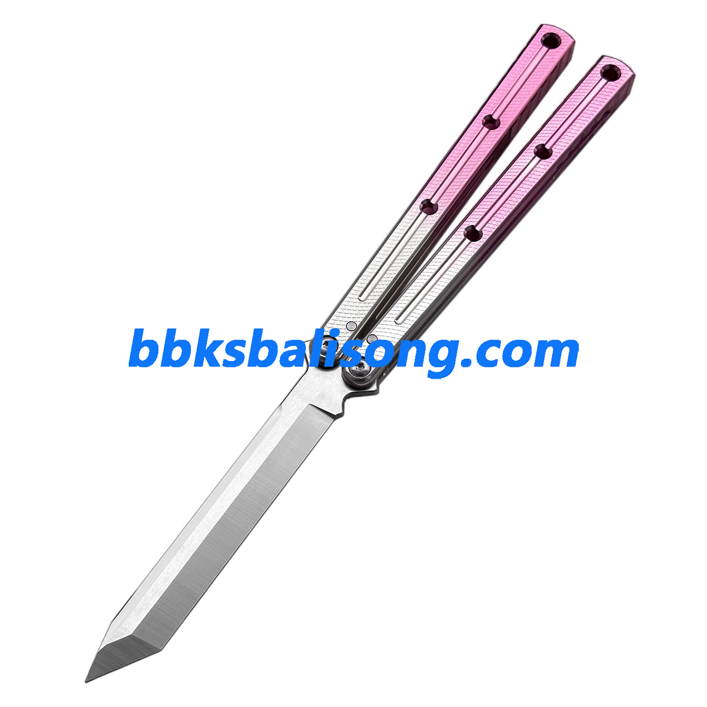 Titus Kraken V3 Balisong Clone 7075 Aluminum False Edge Blade