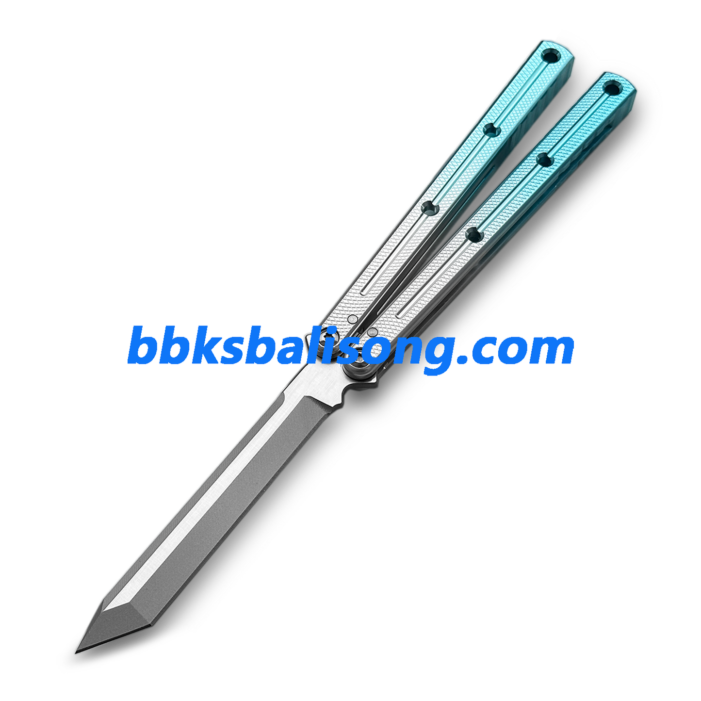 Titus Kraken V3 Balisong Clone 7075 Aluminum False Edge Blade