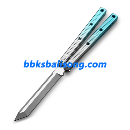 Titus Kraken V3 Balisong Clone 7075 Aluminum False Edge Blade