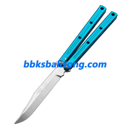 Titus Kraken V3 Balisong Clone 7075 Aluminum False Edge Blade