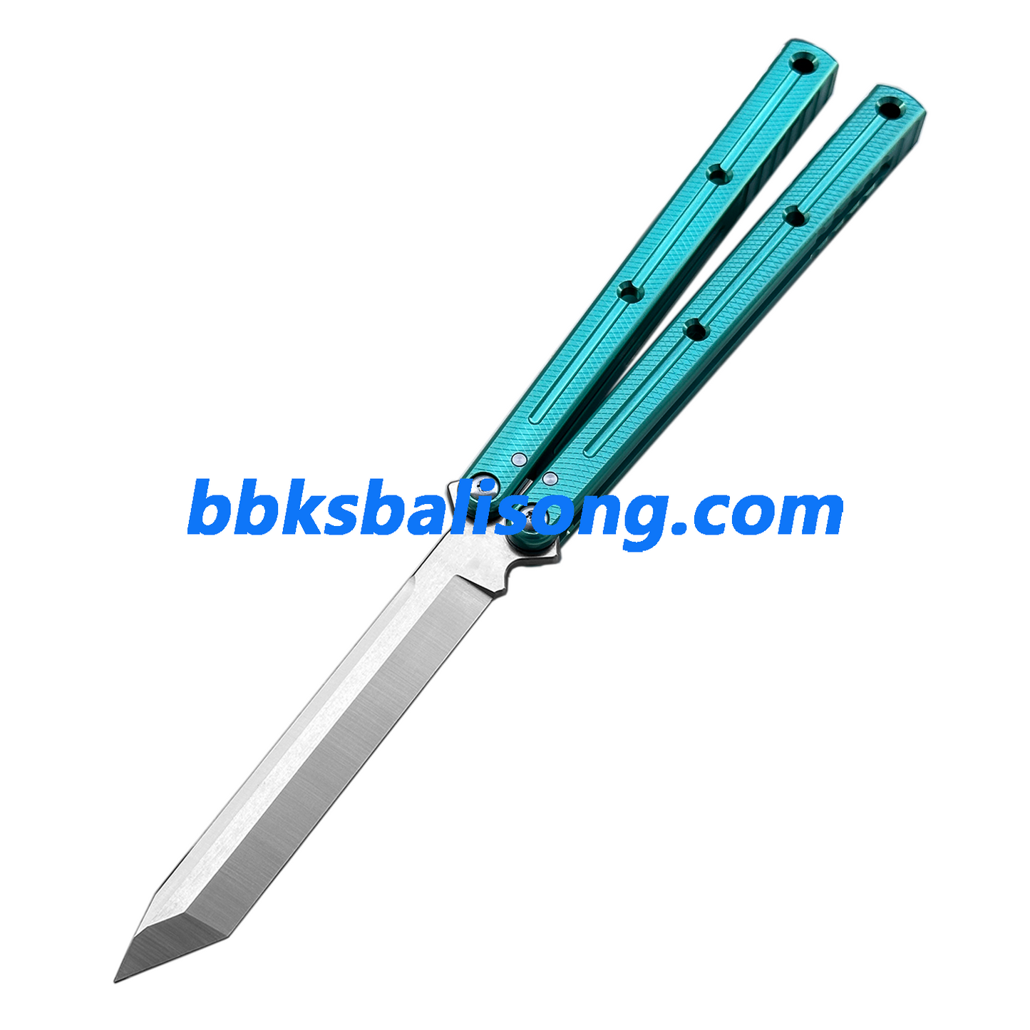 Titus Kraken V3 Balisong Clone 7075 Aluminum False Edge Blade