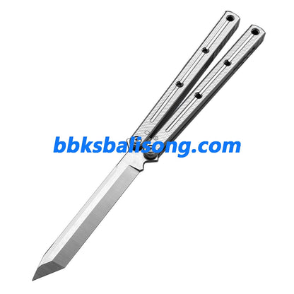 Titus Kraken V3 Balisong Clone 7075 Aluminum False Edge Blade
