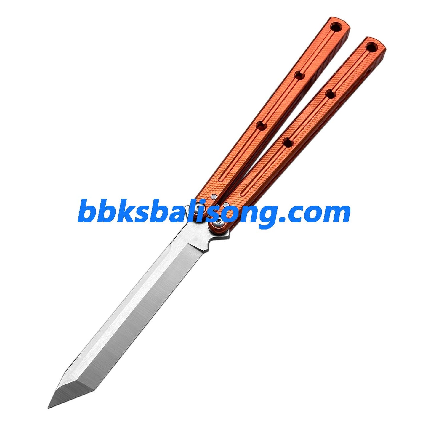 Titus Kraken V3 Balisong Clone 7075 Aluminum False Edge Blade