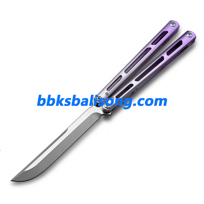 Titus Tsunami V4 Clone Balisong Trainer 7075 Aluminum Handle Bushing System