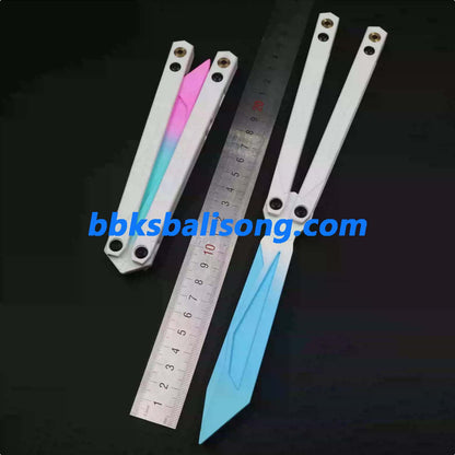 XDYY Crystallize Balisong Plastic Material Safety Flipping