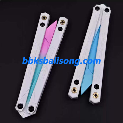 XDYY Crystallize Balisong Plastic Material Safety Flipping