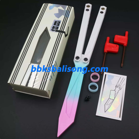 XDYY Crystallize Balisong Plastic Material Safety Flipping