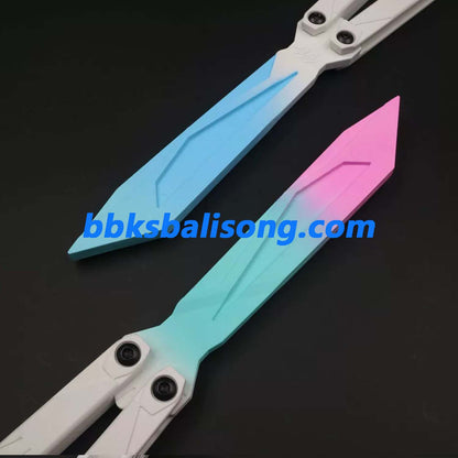 XDYY Crystallize Balisong Plastic Material Safety Flipping