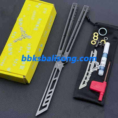 XDYY Krake Raken (Kraken) V3 Balisong Clone Stainless Steel Handle