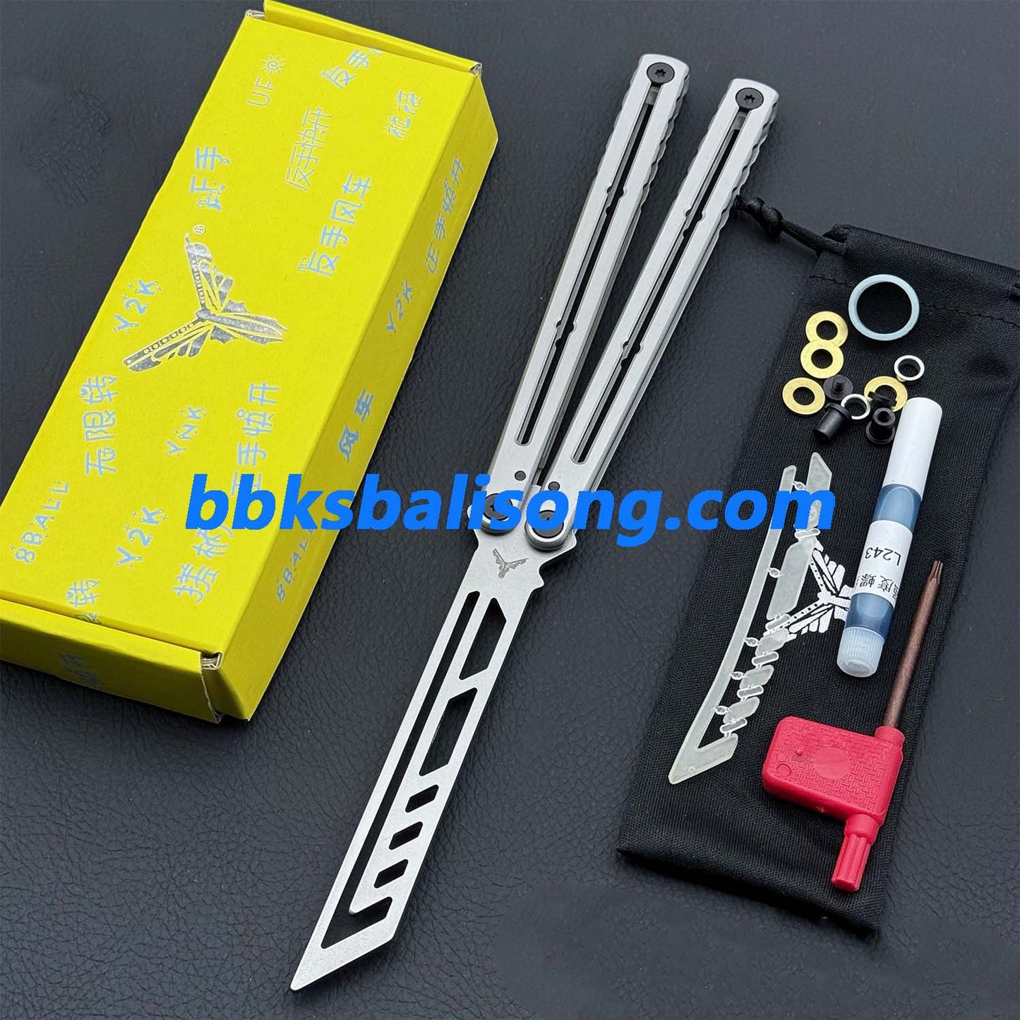 XDYY Krake Raken (Kraken) V3 Balisong Clone Stainless Steel Handle