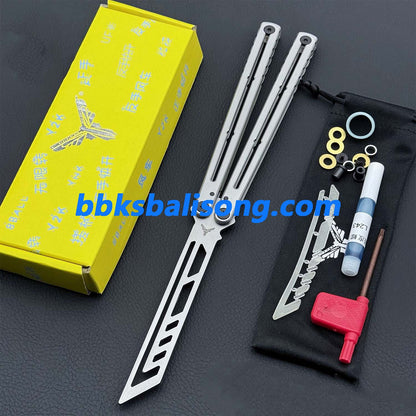 XDYY Krake Raken (Kraken) V3 Balisong Clone Stainless Steel Handle