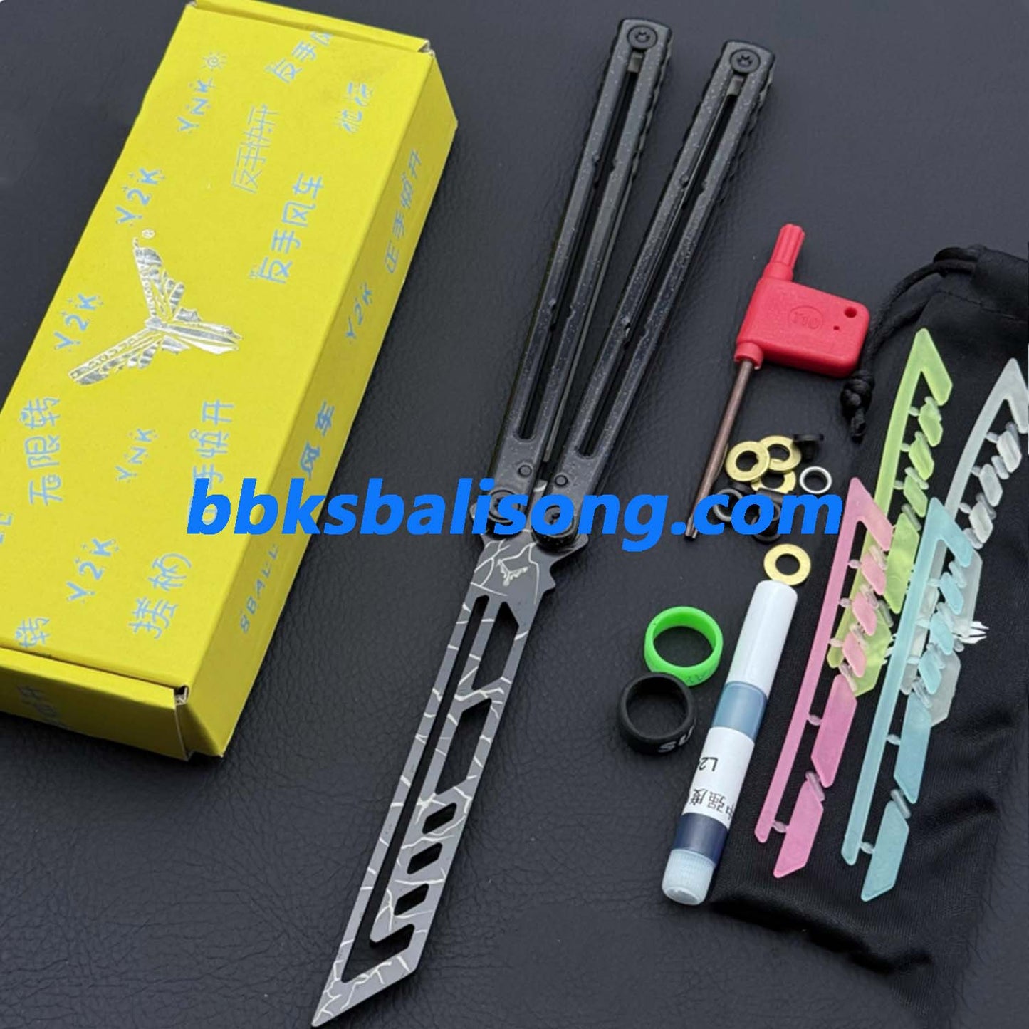 XDYY Krake Raken (Kraken) V3 Balisong Clone Stainless Steel Handle