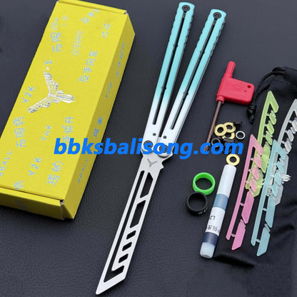 XDYY Krake Raken (Kraken) V3 Balisong Clone Stainless Steel Handle