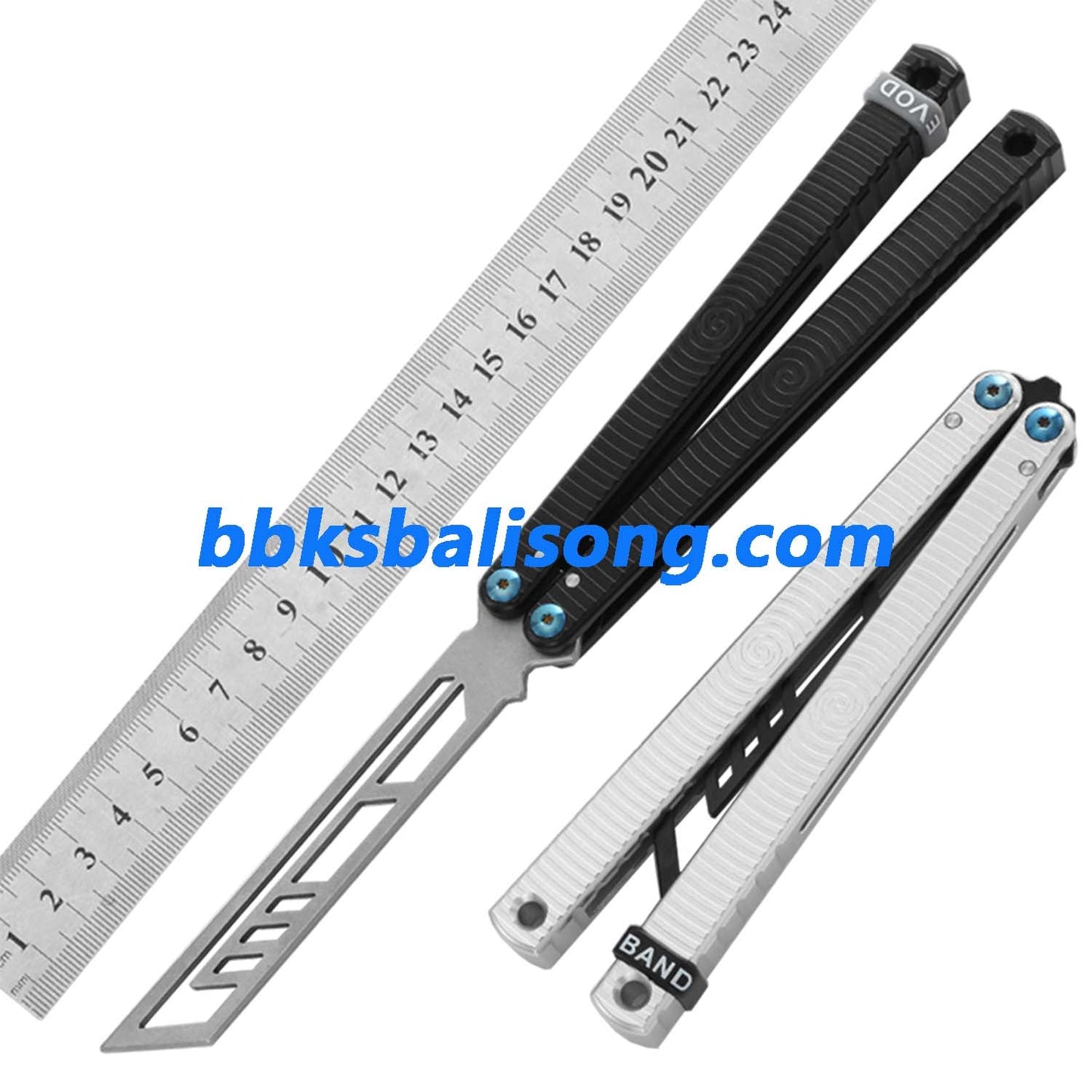 Yuppie Kraken V3 Balisong Clone Spiral Speed Channel Handle 7075 Aluminum