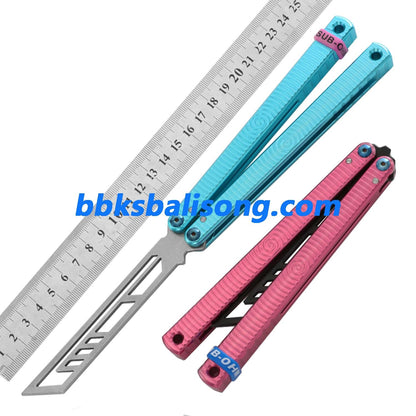 Yuppie Kraken V3 Balisong Clone Spiral Speed Channel Handle 7075 Aluminum