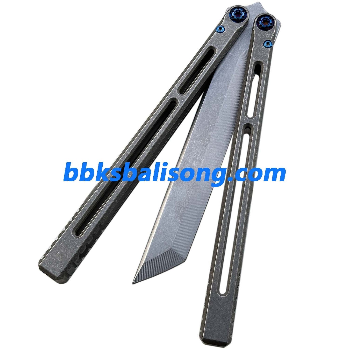 Yuppie Telesto Balisong Clone Titanium Handle False Edge