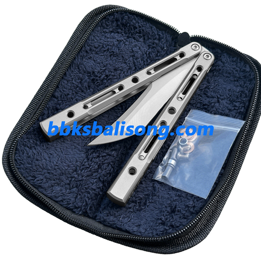 ZunMade New Monarch V1 Balisong Clone Titanium Handle Bushings System