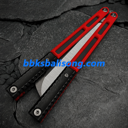 Zunmade AMKW Aeon Balisong Clone G10+Titanium Handle Live Blade